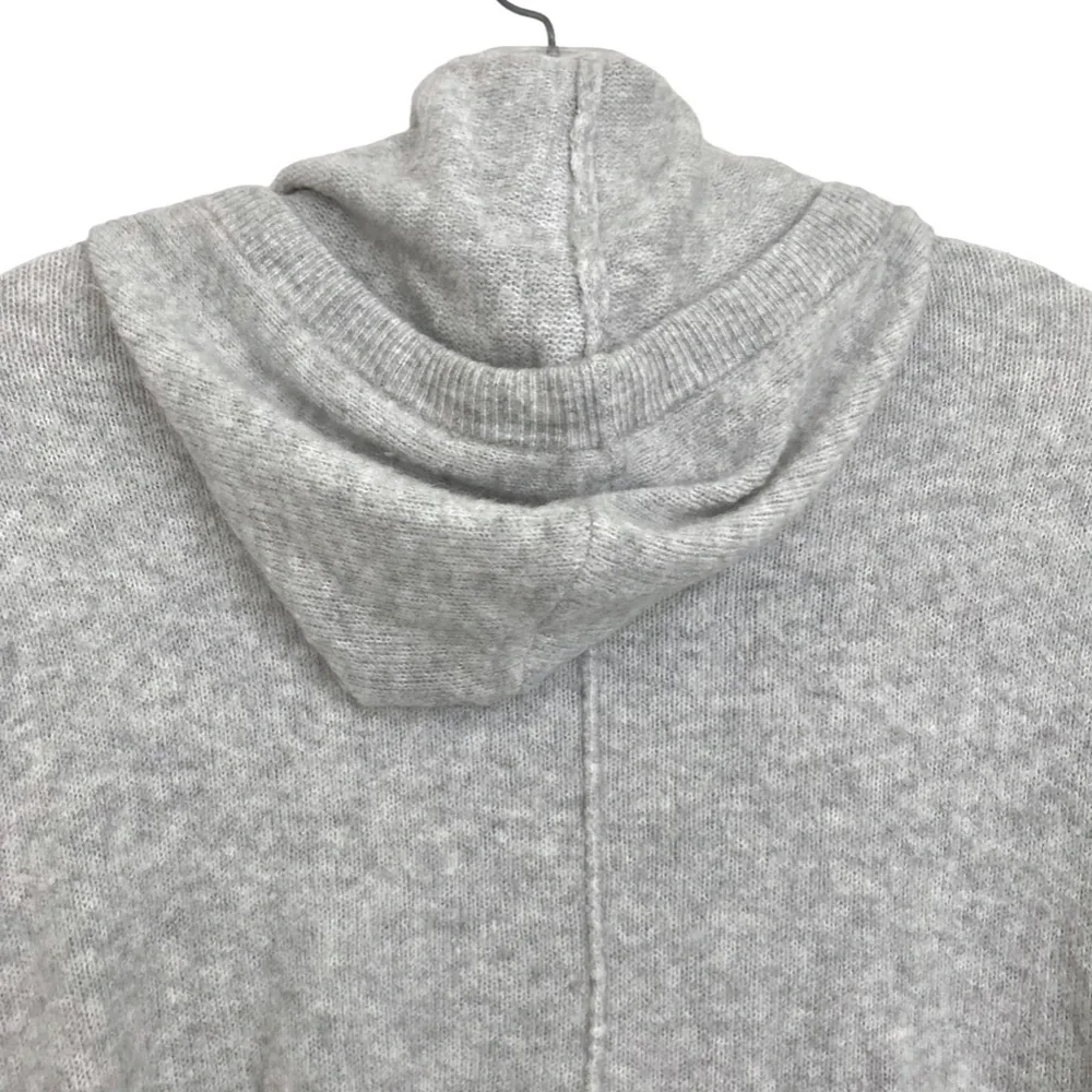 SAKS FIFTH AVENUE Hooded Tunic Sweater XS Gray
